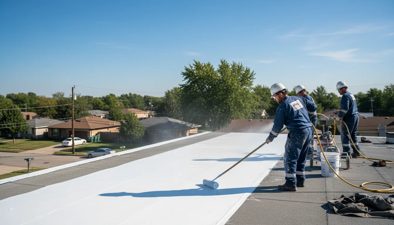 Commercial roof coating in Stem, NC near me